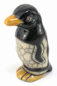 Pingvin, keramikk, 9 cm