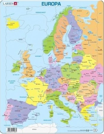 Puslespel, Europakart, politisk inndeling av land