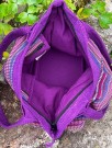 Veske, lilla/multi, Fair Trade thumbnail