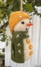 Snømann med hatt og skjerf thumbnail