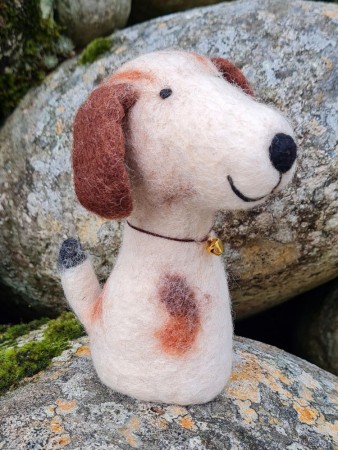 Eggevarmar i filt, hund