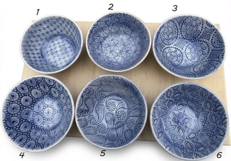Wonki Ware, Ramekin Round Bowl, blå