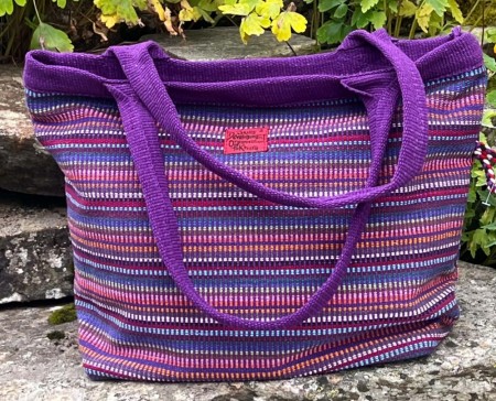 Veske, lilla/multi, Fair Trade